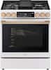 Front. LG - STUDIO 6.3 Cu. Ft. Slide-In Gas True Convection Range with EasyClean and Sous Vide - Essence White.