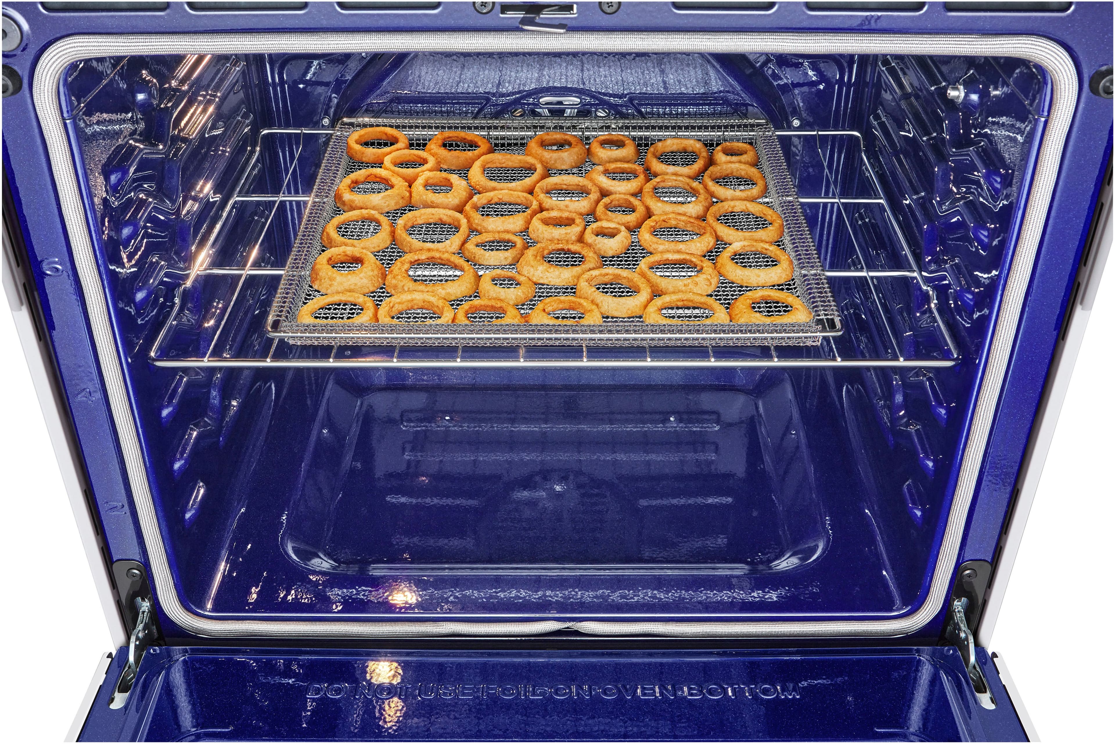 Alt View 21. LG - STUDIO 6.3 Cu. Ft. Slide-In Gas True Convection Range with EasyClean and Sous Vide - Essence White.