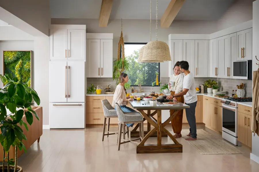 Alt View 28. LG - STUDIO 6.3 Cu. Ft. Slide-In Gas True Convection Range with EasyClean and Sous Vide - Essence White.
