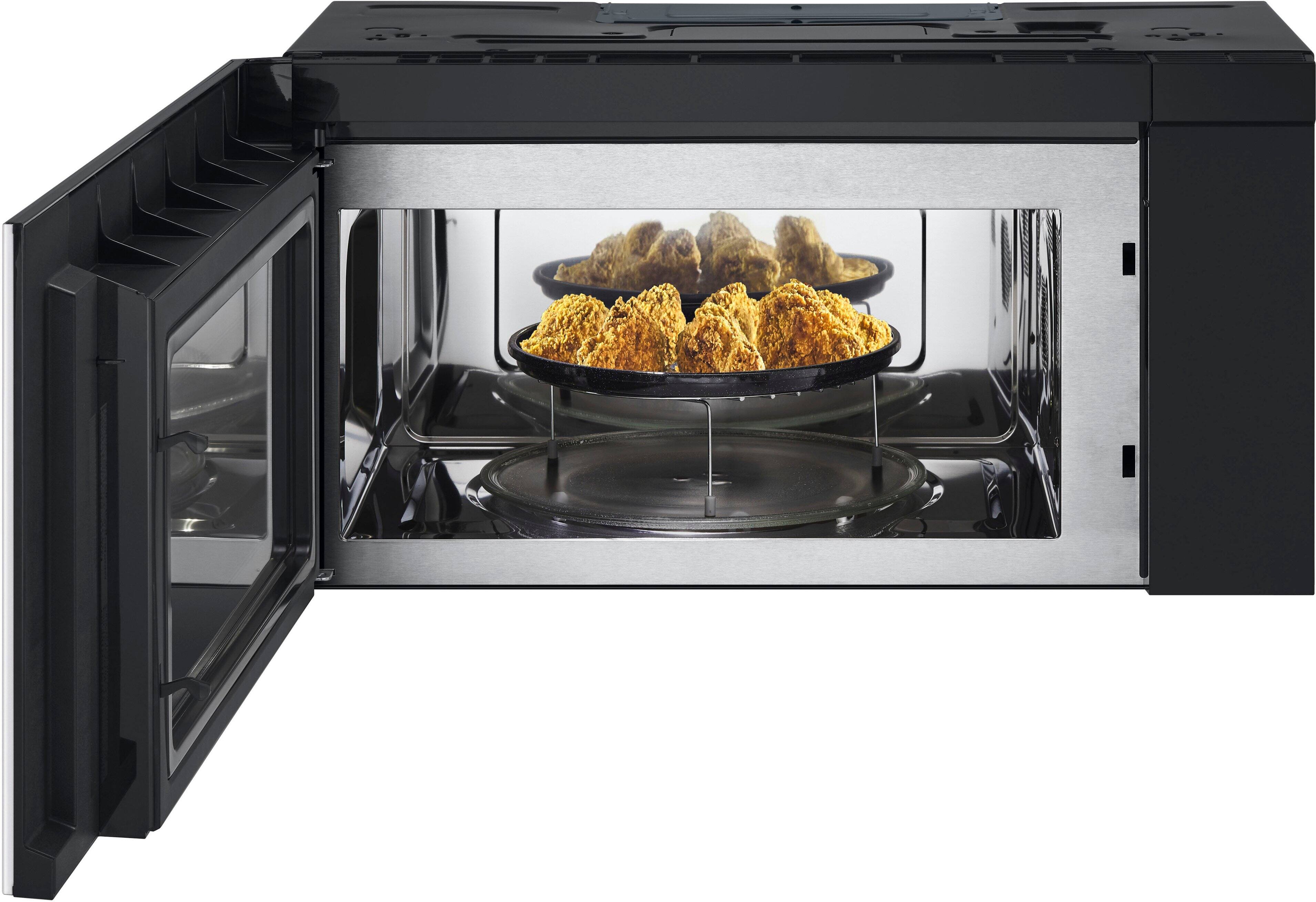 Alt View 13. LG - STUDIO 1.7 Cu. Ft. Convection Over-the-Range Microwave with Sensor Cooking and Air Fry - Essence White.