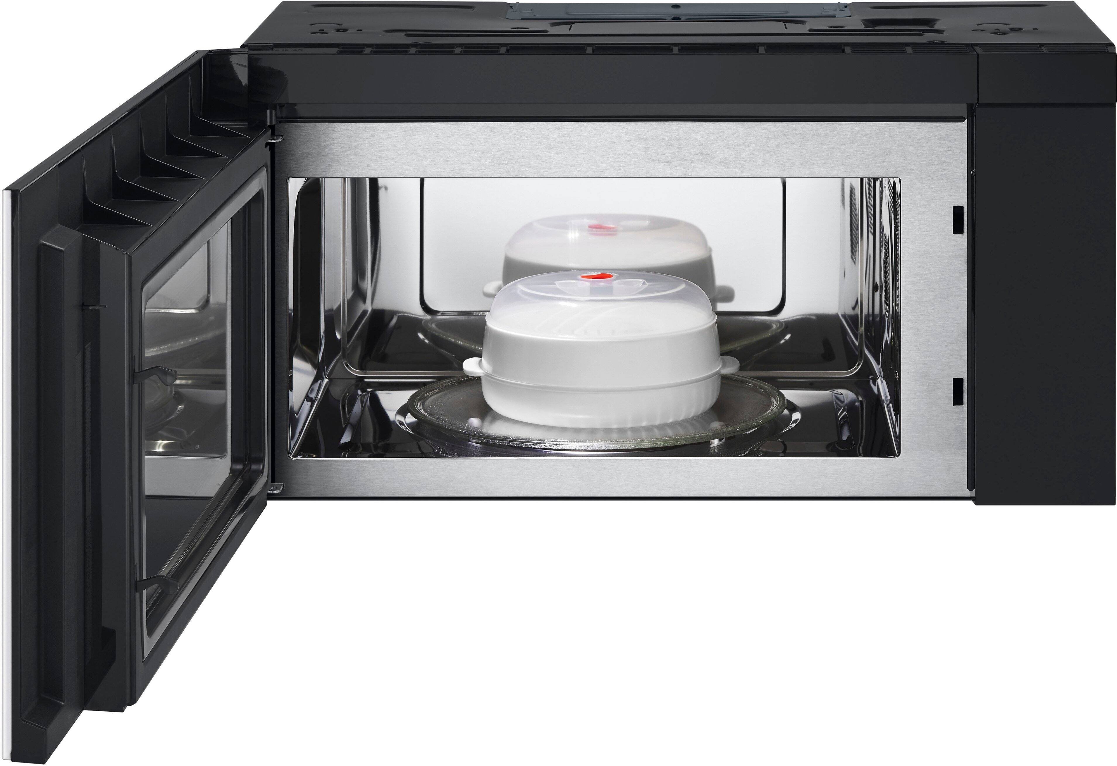 Alt View 14. LG - STUDIO 1.7 Cu. Ft. Convection Over-the-Range Microwave with Sensor Cooking and Air Fry - Essence White.