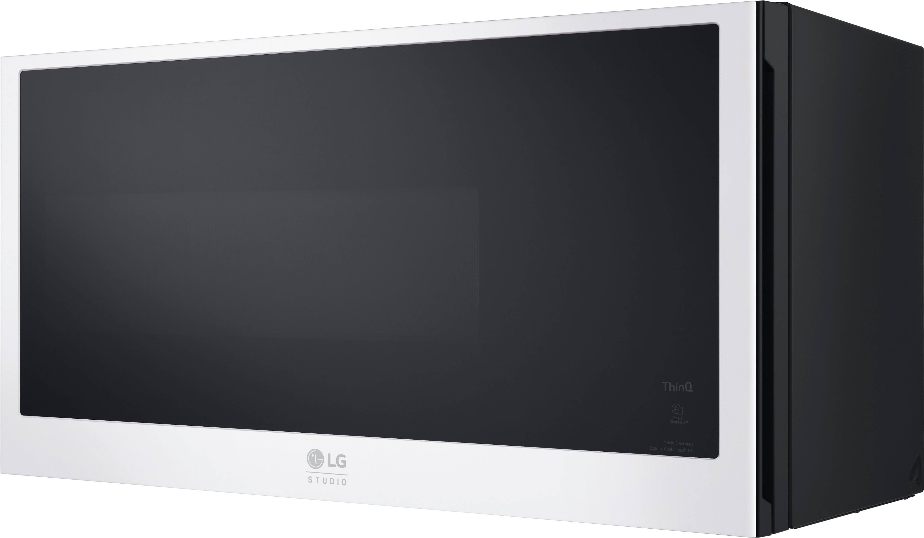 Alt View 16. LG - STUDIO 1.7 Cu. Ft. Convection Over-the-Range Microwave with Sensor Cooking and Air Fry - Essence White.