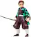 Angle. McFarlane Toys - Demon Slayer 7” Figure - Tanjiro Kamado (Rui Battle Variant).