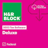 H&R Block - Tax Software Deluxe 2023 - Windows, Mac OS - Front_Zoom