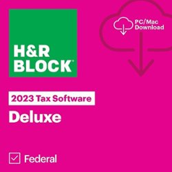 H&R Block Tax Software Deluxe 2023 - Windows, Mac OS [Digital] - Front_Zoom