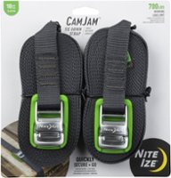 Nite Ize - CamJam Tie Down Strap 18 ft. - 2 Pack - Charcoal/Lime - Front_Zoom