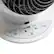 Left. WOOZOO - Compact Globe Oscillating Fan w/ Remote - 5 Speed - White.