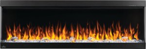 Napoleon - Trivista Pictura 50-Inch Three-Sided Wall-Hanging Electric Fireplace - Black - Front_Zoom