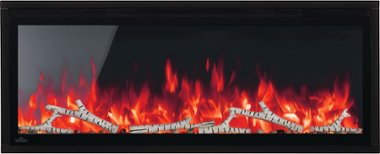 Napoleon - Entice 42-Inch Wall-Hanging Electric Fireplace - Black - Front_Zoom