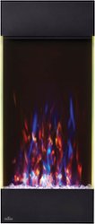 Napoleon - Allure Vertical 38-Inch Wall-Hanging Electric Fireplace - Black - Front_Zoom