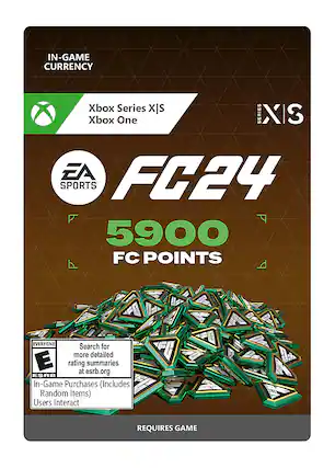 Front. EA Sports - FC 24 -5900 FC POINTS.