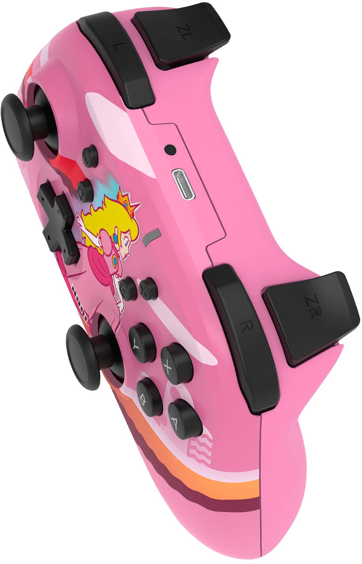 Alt View 11. Hori - HORIPAD (Peach) Wireless for Nintendo Switch - Pink.