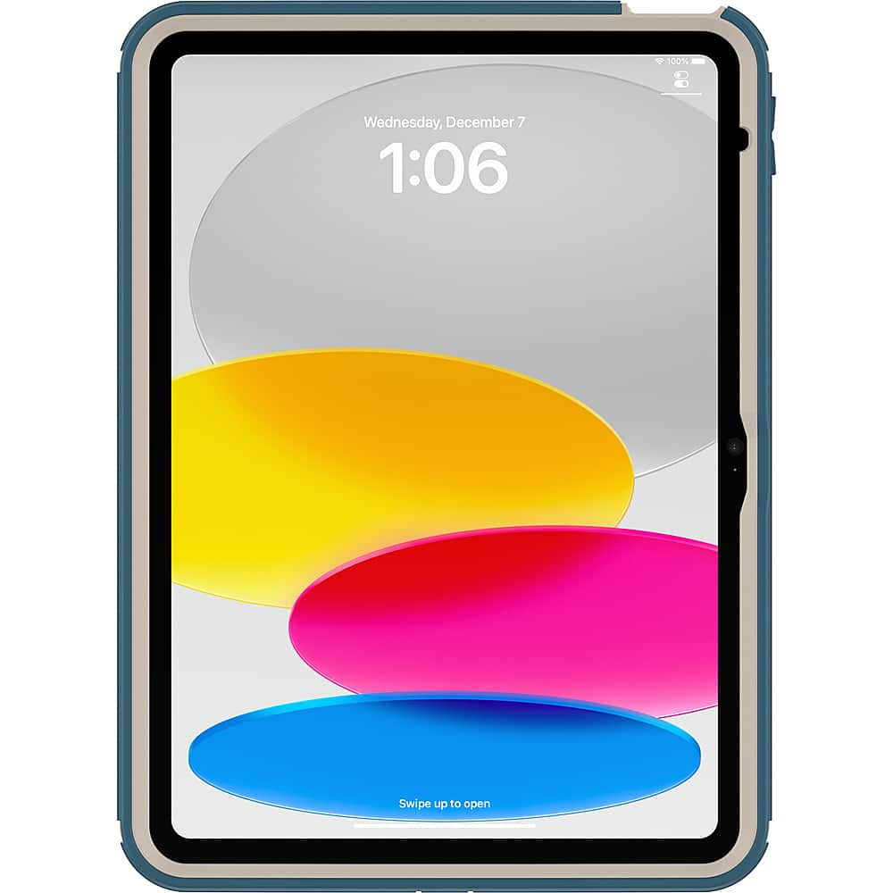 Angle. OtterBox - Defender Series Pro Tablet Case for Apple iPad (10th generation) - Baja Beach.