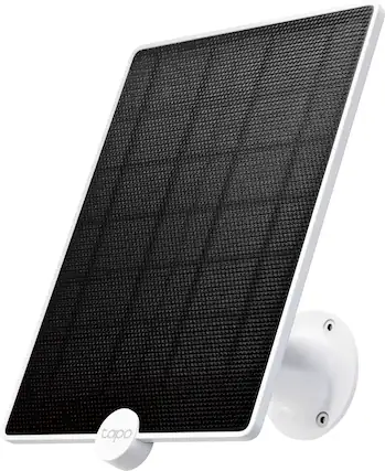 Front. TP-Link - Tapo Mountable Solar Panel for Tapo Home Security Cameras - White.