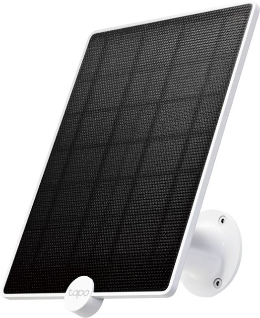 Front Zoom. TP-Link - Tapo Mountable Solar Panel for Tapo Home Security Cameras - White.