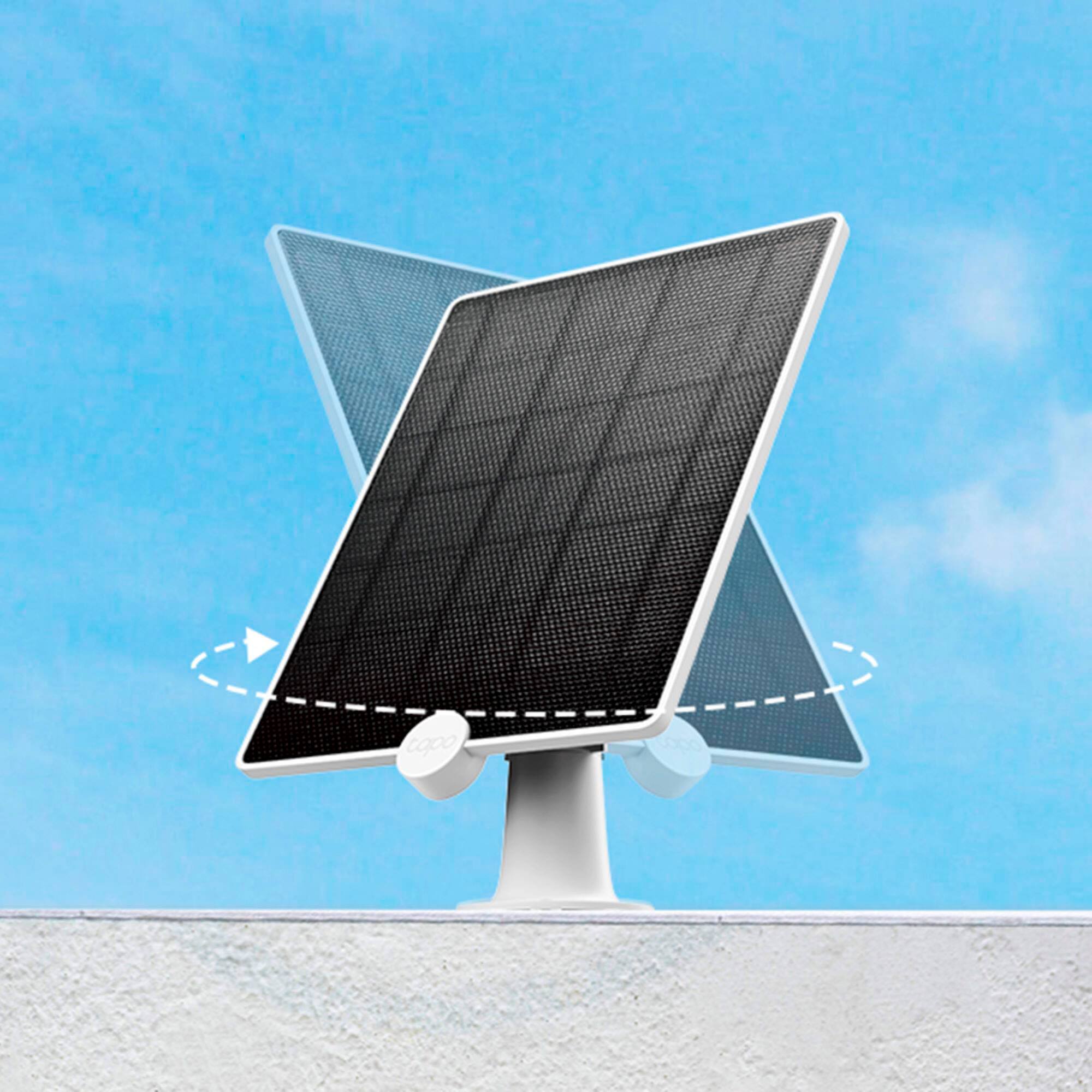 Alt View 14. TP-Link - Tapo Mountable Solar Panel for Tapo Home Security Cameras - White.