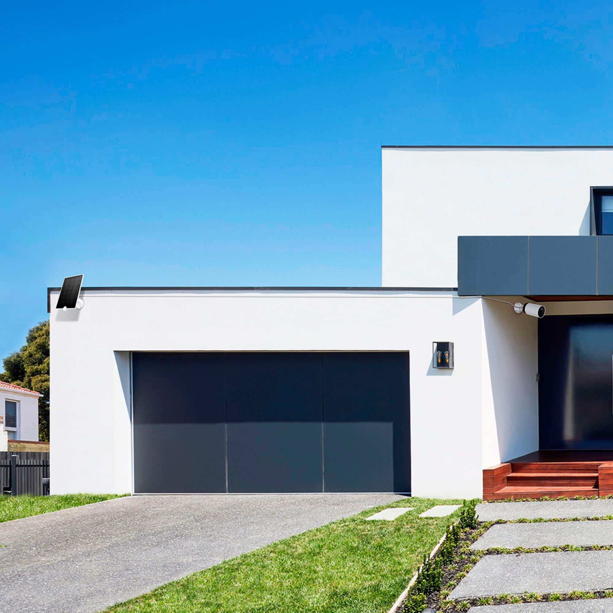 Alt View 16. TP-Link - Tapo Mountable Solar Panel for Tapo Home Security Cameras - White.