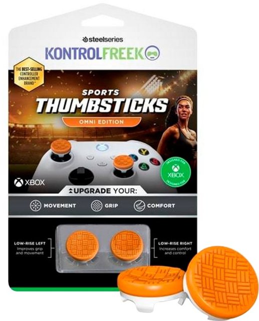 Front. KontrolFreek - Sports Omni Thumbsticks, Xbox - Orange/White.