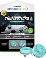 KontrolFreek - Action Lotus Thumbsticks, Xbox - Teal/Clear - Front_Zoom