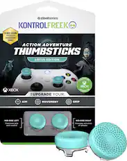 steelseries KONTROLFREEK THE BEST-SELLING CONTROLLER ENHANCEMENT BRAND ACTION ADVENTURE THUMBSTICKS LOTUS EDITION XBOX Y A UPGRADE YOUR: B DESIGNED FOR XBOX DESIGNED FOR + AIM MOVEMENT GRIP MID-RISE LEFT Improves grip and control MID-RISE RIGHT Increases accuracy of attacks