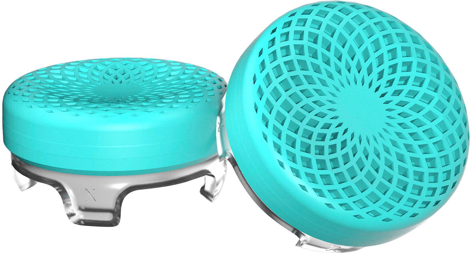 Angle. KontrolFreek - Action Lotus Thumbsticks, Xbox - Teal/Clear.
