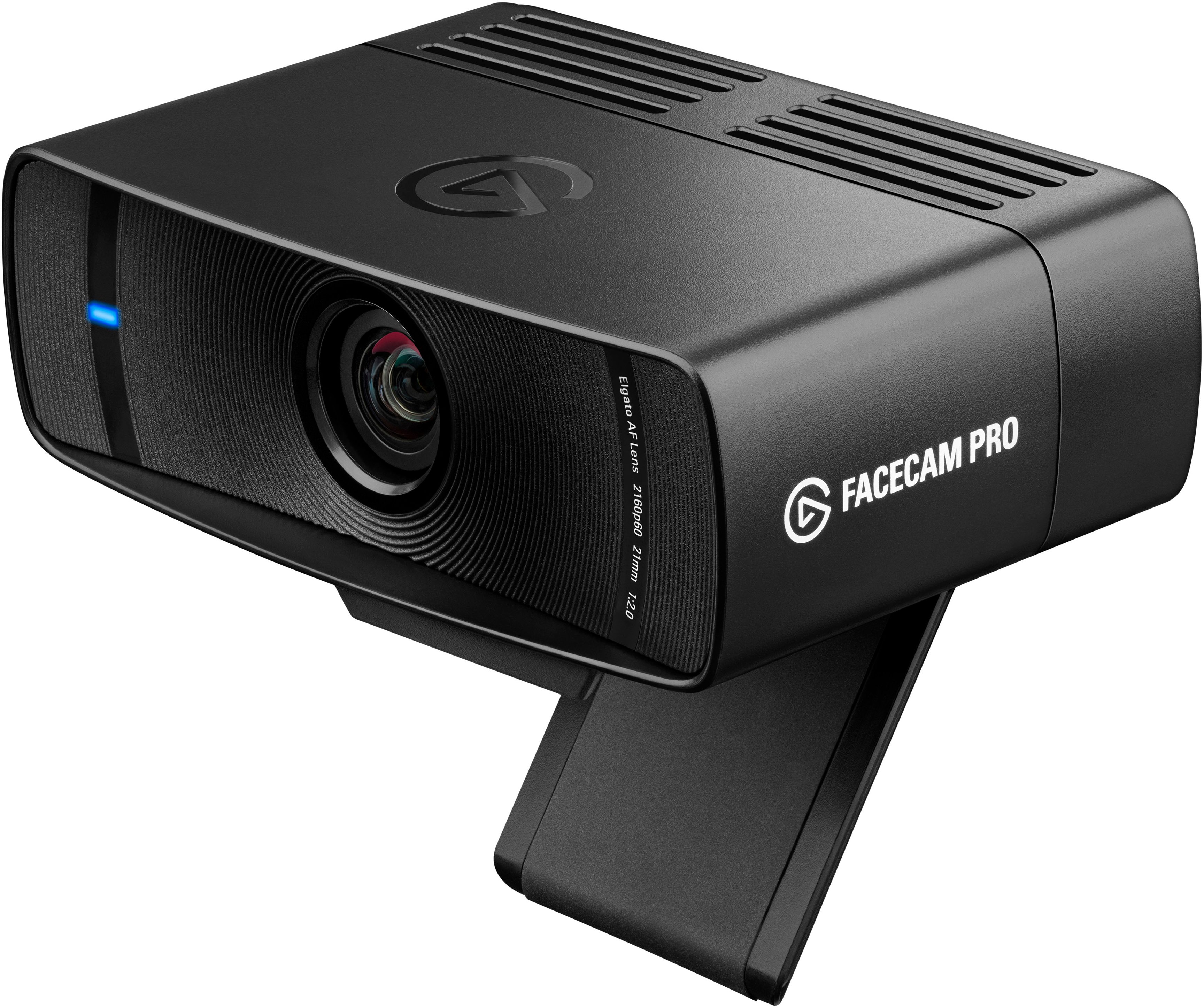 Angle View: Elgato - Facecam MK.2 Full HD 1080p60 Webcam for Video Conferencing, Gaming, and Streaming - Black