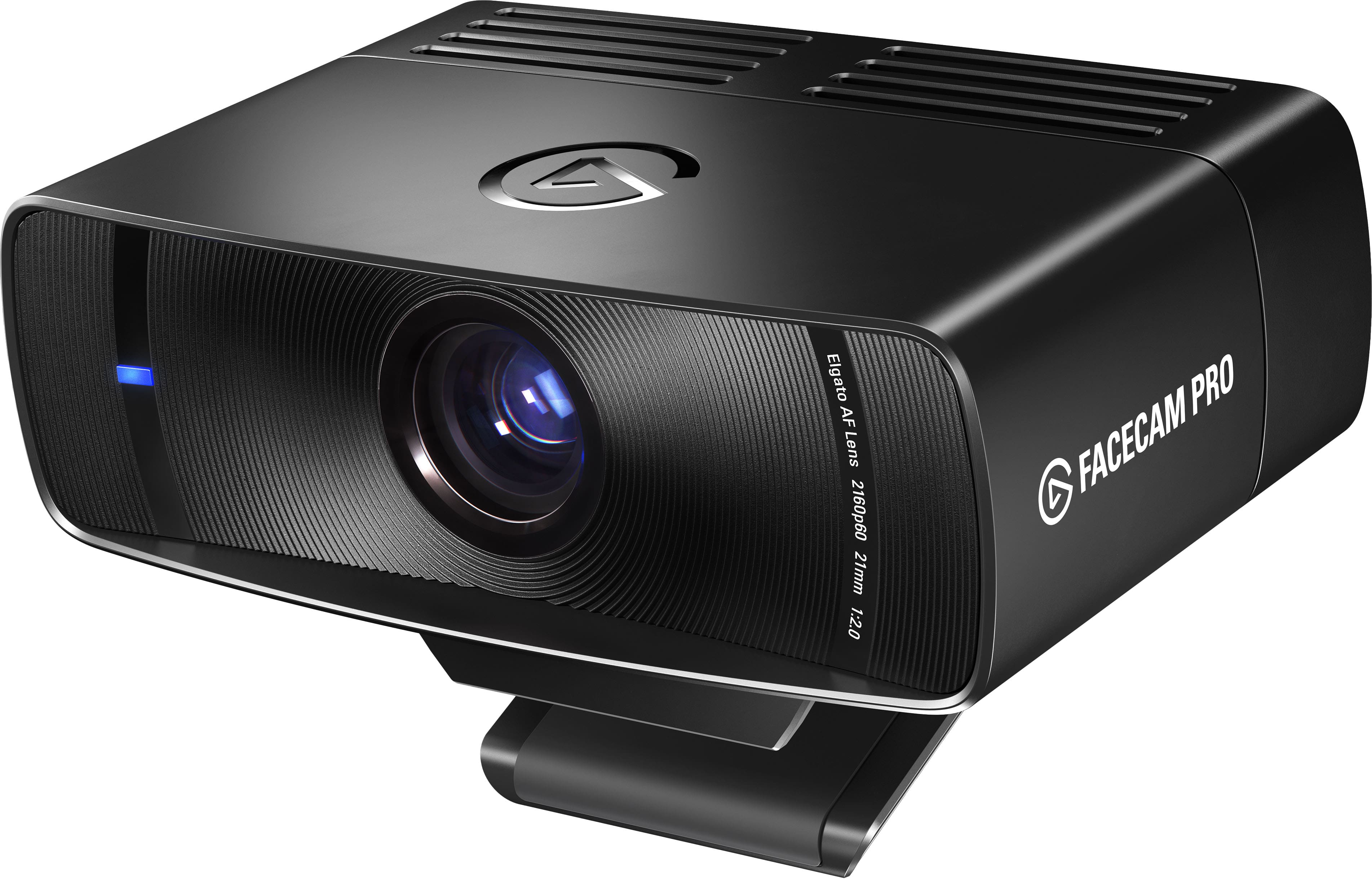 Front. Elgato - Facecam Pro, True 4K60 Ultra HD Webcam SONY Starvis Sensor for Video Conferencing, Gaming and Streaming - Black.