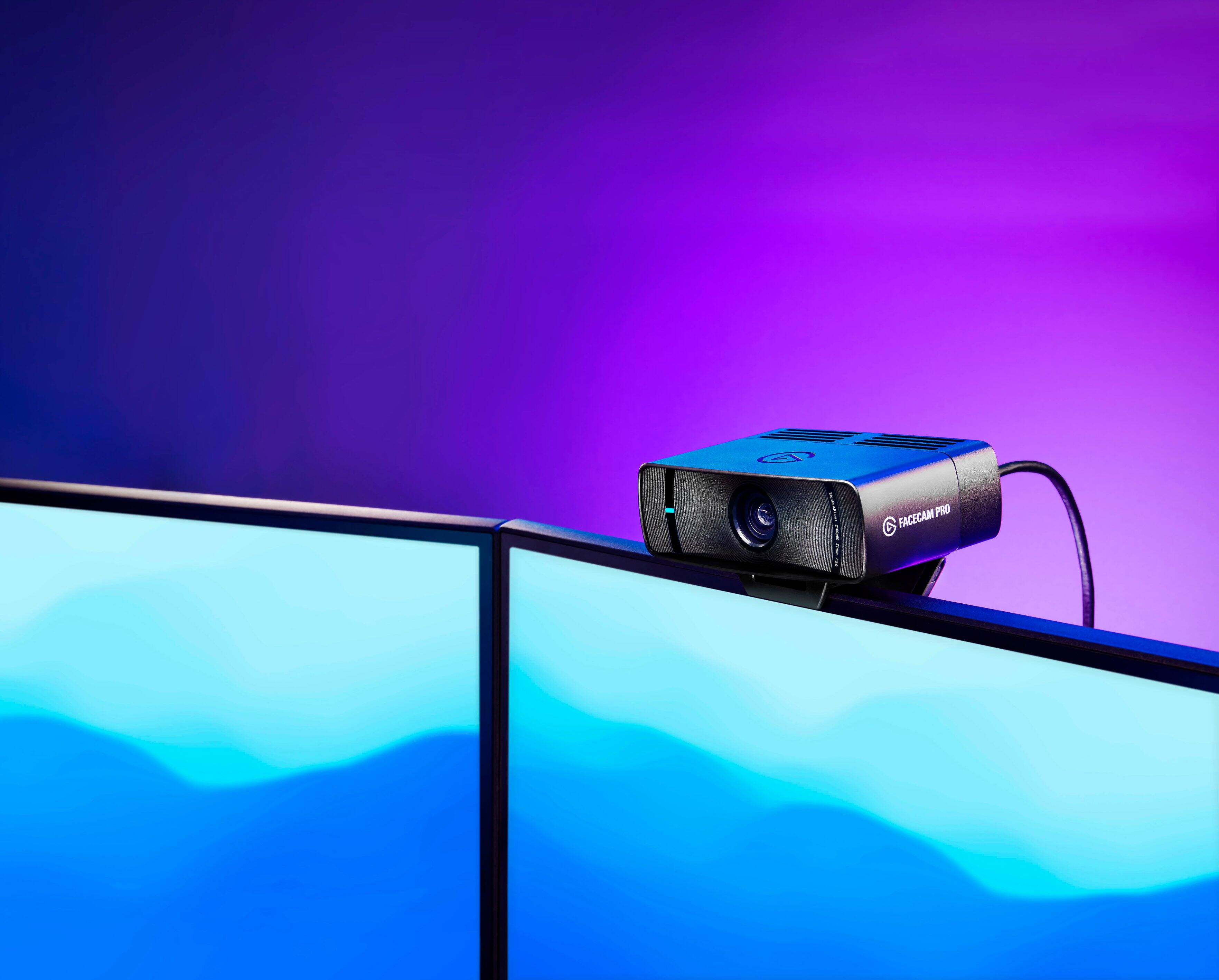 Alt View 26. Elgato - Facecam Pro, True 4K60 Ultra HD Webcam SONY Starvis Sensor for Video Conferencing, Gaming and Streaming - Black.