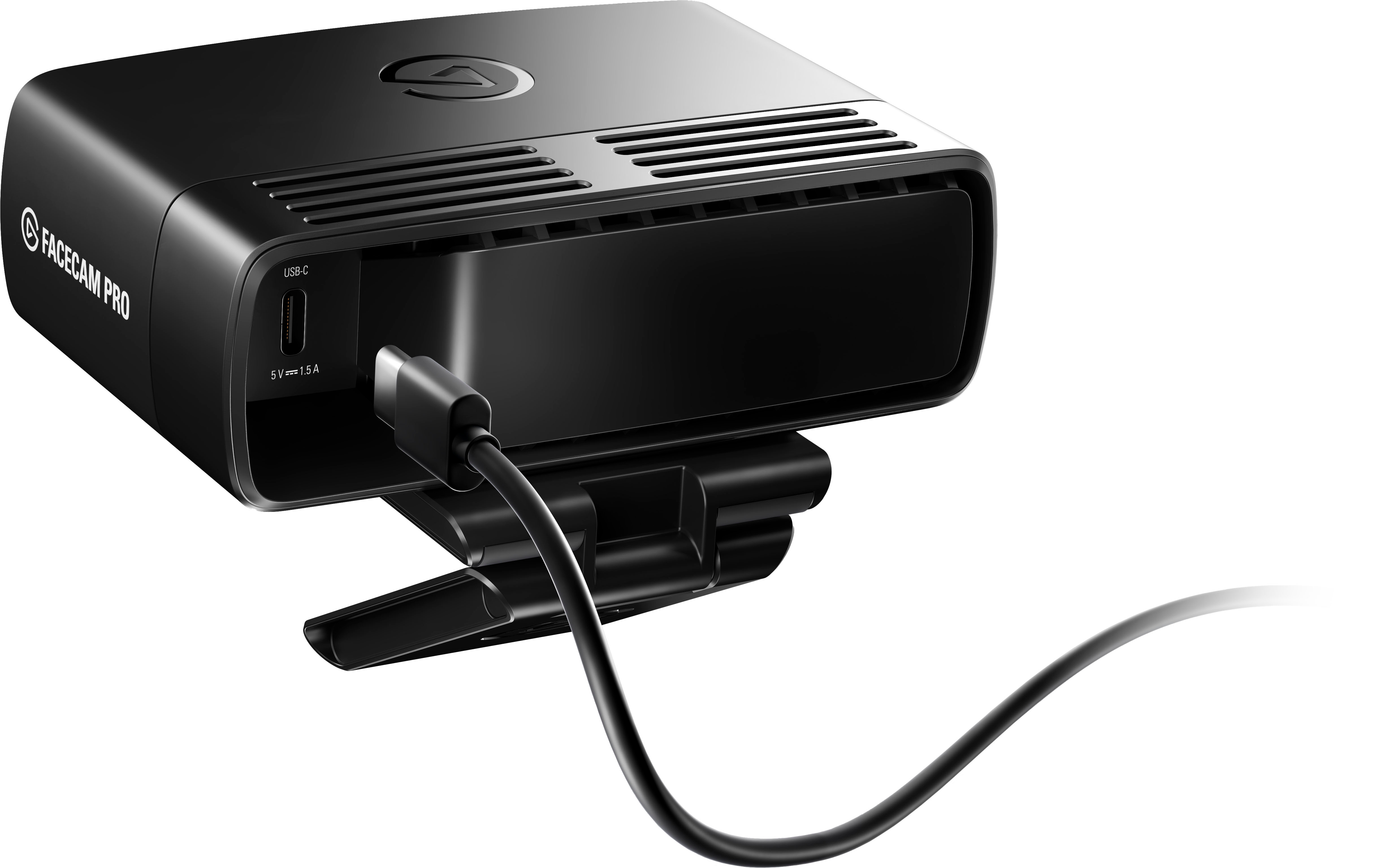 Left View: Elgato - Facecam MK.2 Full HD 1080p60 Webcam for Video Conferencing, Gaming, and Streaming - Black
