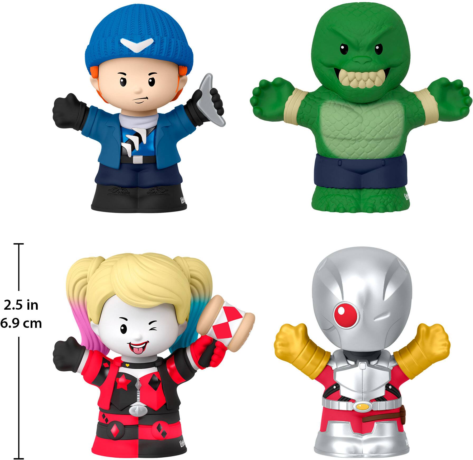 Angle. Little People - Collector DC Suicide Squad Figures.