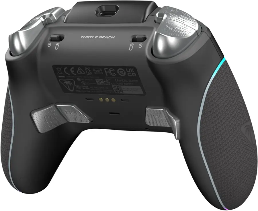 Alt View 12. Turtle Beach - Stealth Ultra Wireless Controller with charge dock, 30-hour battery designed for Xbox Series X|S, Windows PC, Android - Black.