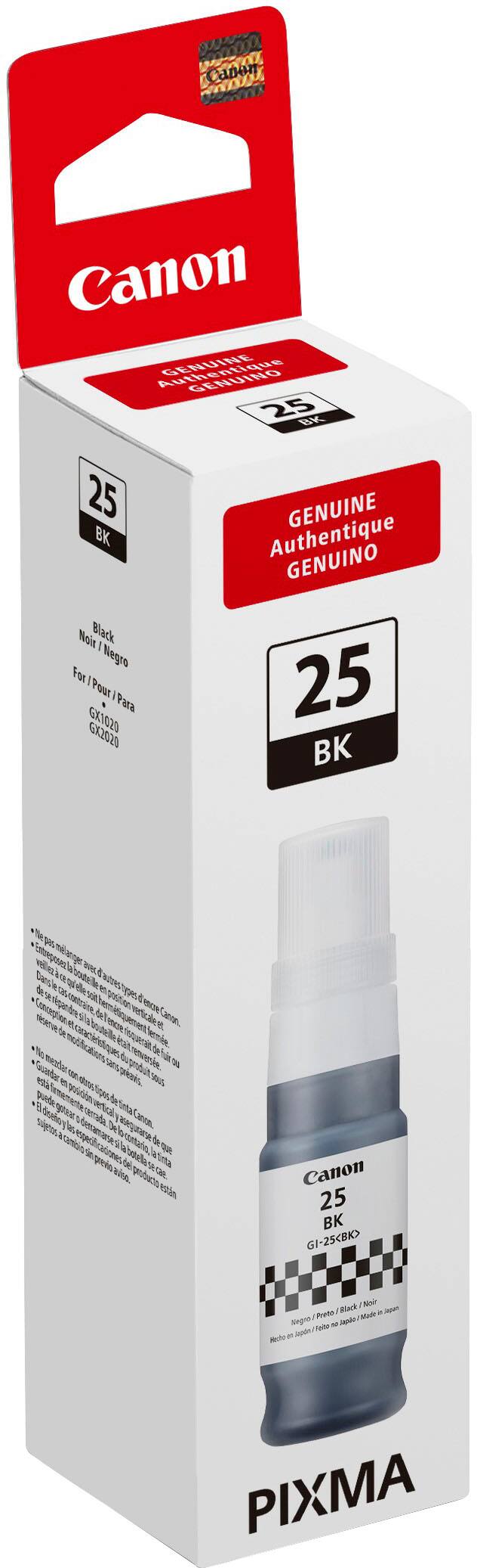 Alt View 1. Canon - MegaTank GI-25 BK AMR Pigment Ink Bottle - Black.