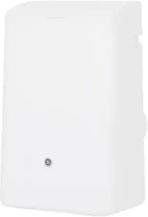Front. GE - 450 Sq. Ft. 10,800 BTU Smart Portable Air Conditioner - White.