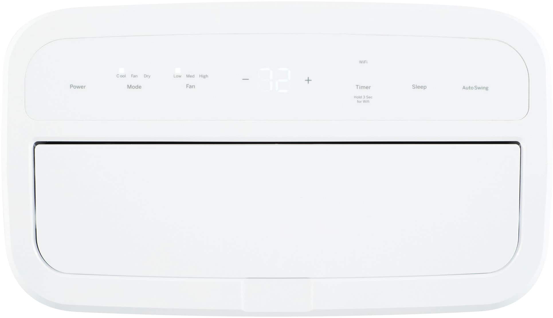 Alt View 21. GE - 450 Sq. Ft. 10,800 BTU Smart Portable Air Conditioner - White.