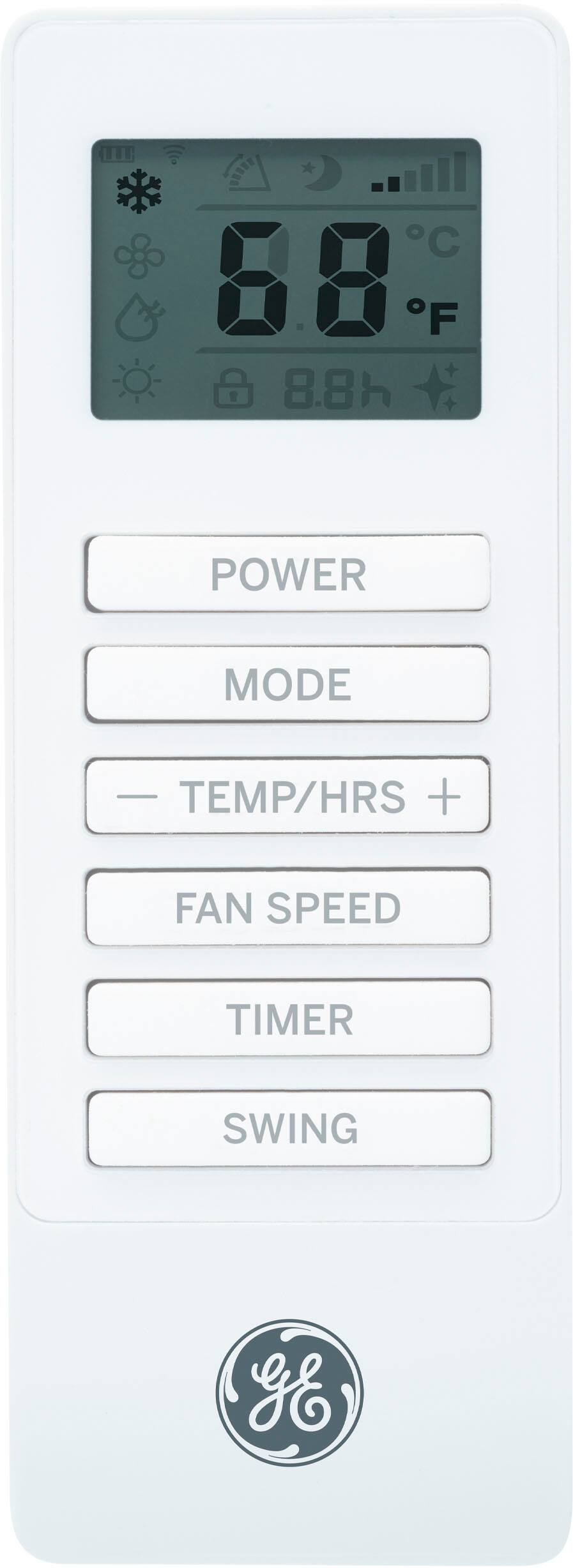 Alt View 20. GE - 450 Sq. Ft. 10,800 BTU Smart Portable Air Conditioner - White.