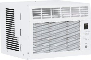 GE - 150 Sq. Ft 5000 BTU Window Air Conditioner - White - Front_Zoom