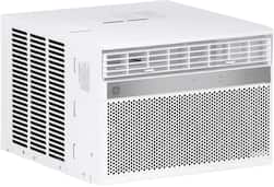 GE - 350 Sq. Ft. 8000 BTU Smart Window Air Conditioner - White - Front_Zoom