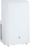 GE - 350 Sq. Ft. 8100 BTU Smart Portable Air Conditioner - White - Front_Zoom