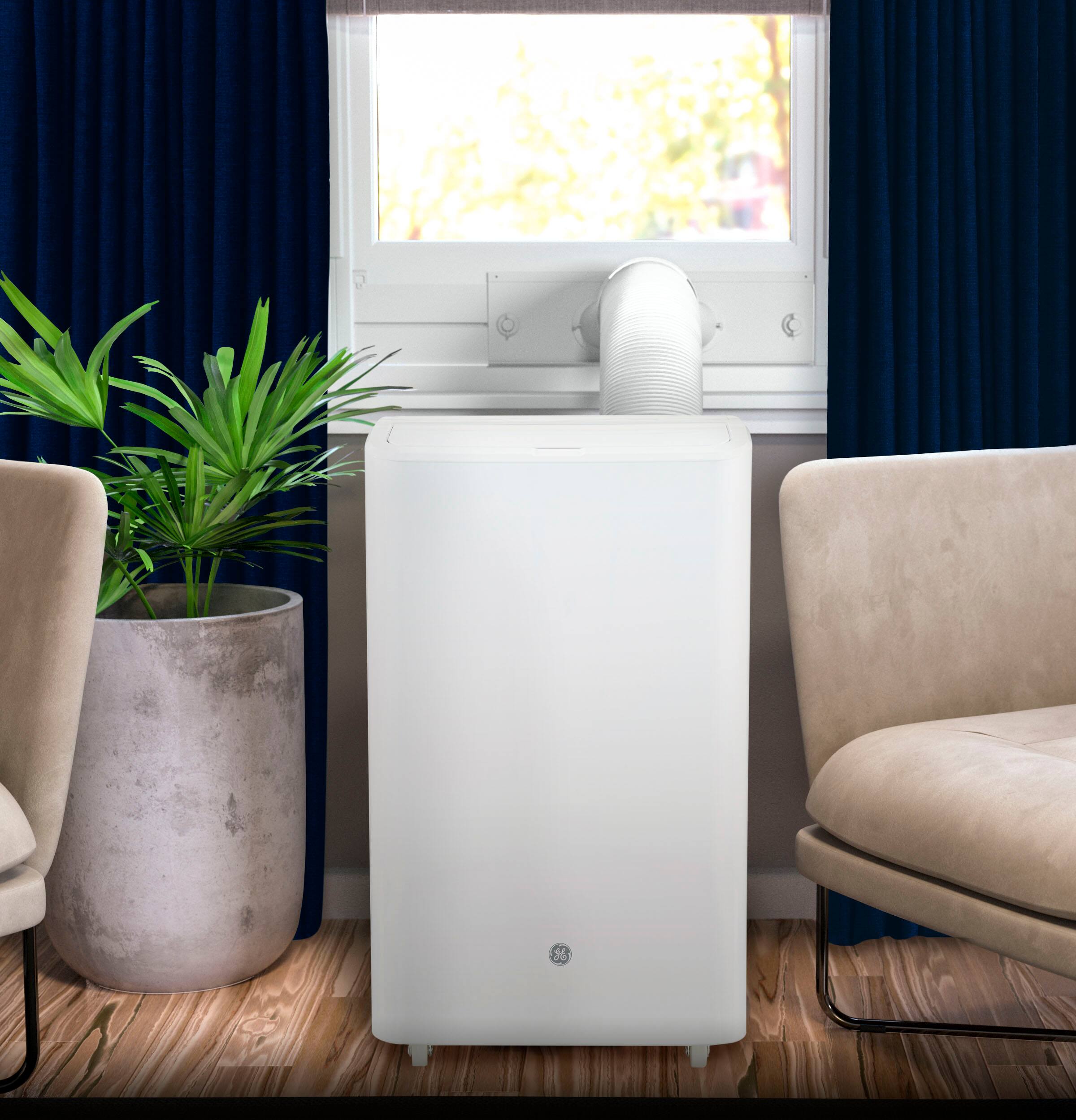 Alt View 17. GE - 350 Sq. Ft. 8,500 BTU Smart Portable Air Conditioner - White.