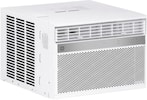 Front. GE - 550 Sq. Ft. 12000 BTU Smart Window Air Conditioner - White.