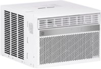 GE - 550 Sq. Ft. 12000 BTU Smart Window Air Conditioner - White - Front_Zoom