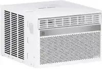 GE - 550 Sq. Ft. 12000 BTU Smart Window Air Conditioner - White - Front_Zoom