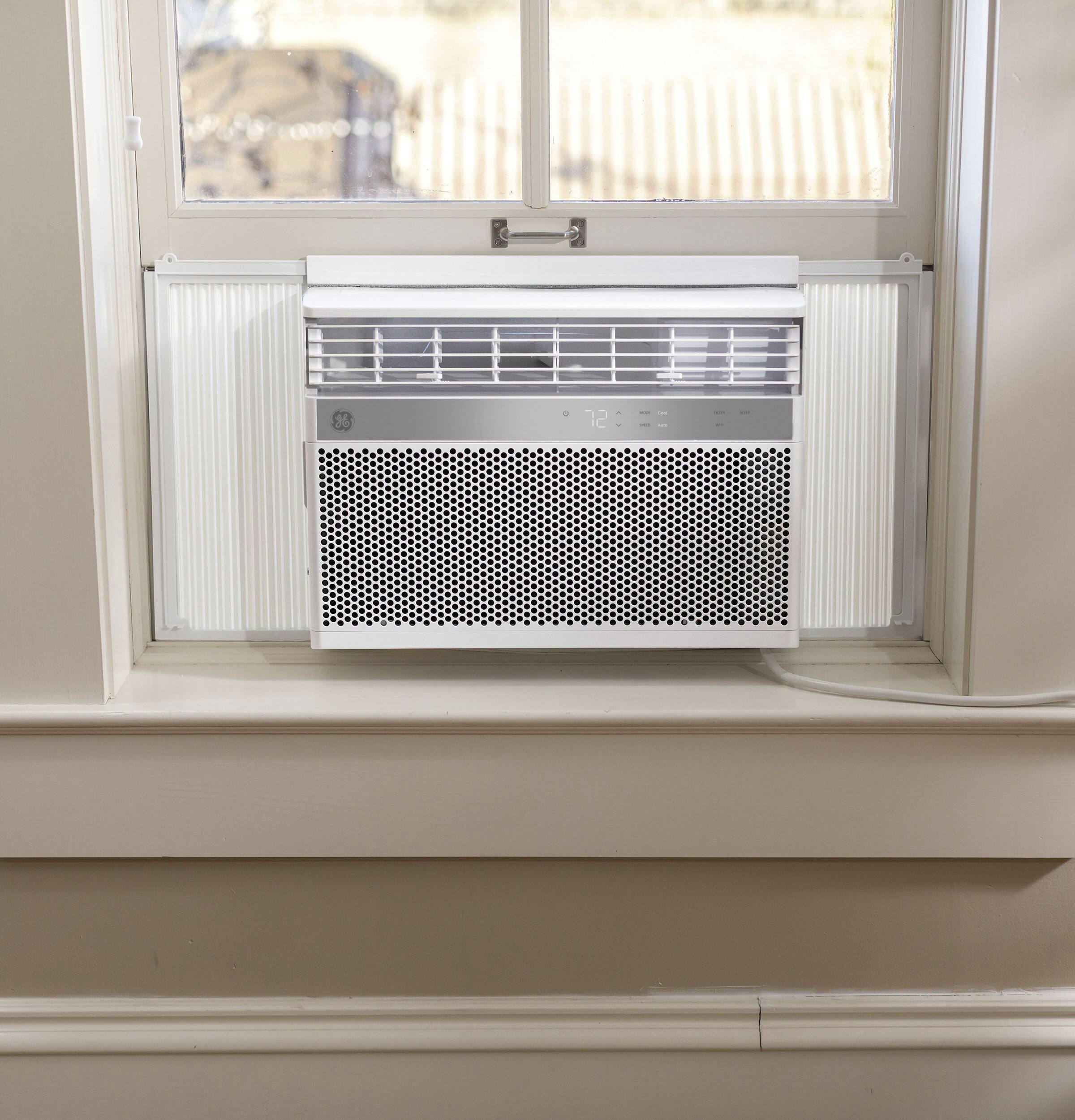 Alt View 18. GE - 550 Sq. Ft. 12000 BTU Smart Window Air Conditioner - White.