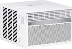 Front. GE - 450 Sq. Ft. 10100 BTU Smart Window Air Conditioner - White.