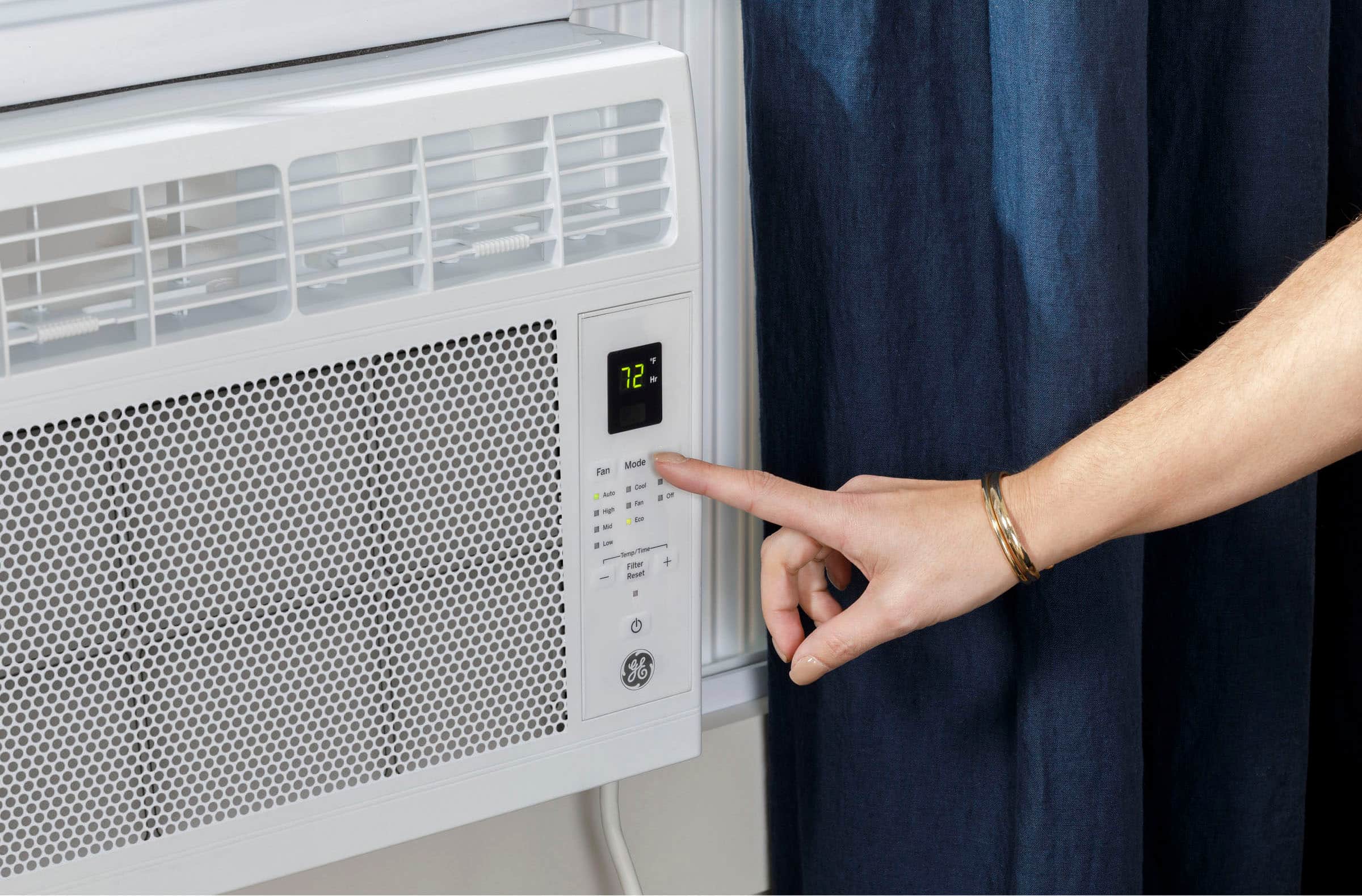 Alt View 13. GE - 250 Sq. Ft. 6000 BTU Window Air Conditioner - White.