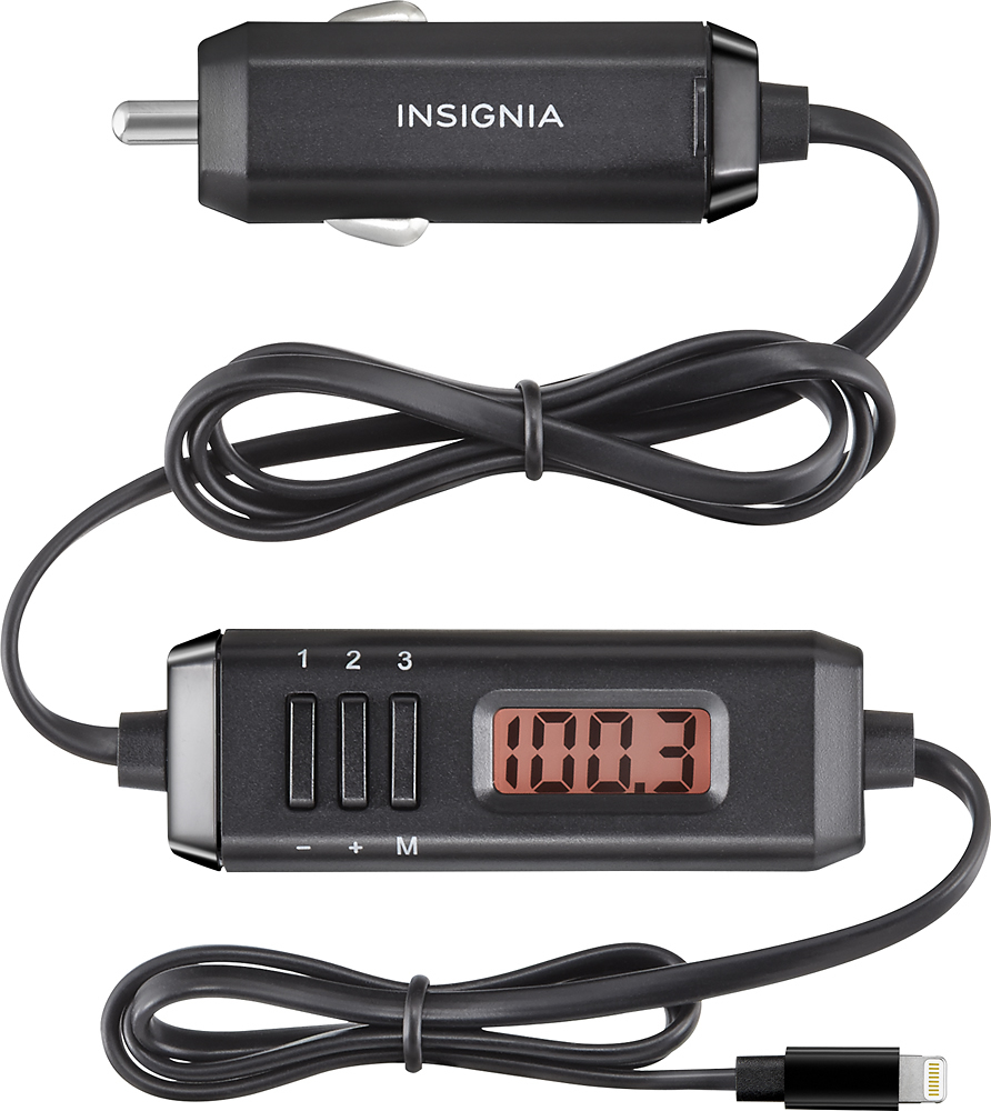 Insignia FM Radio Transmitter for Apple Devices w/ 8-Pin Connector NS-MA5FMT 4351490780 