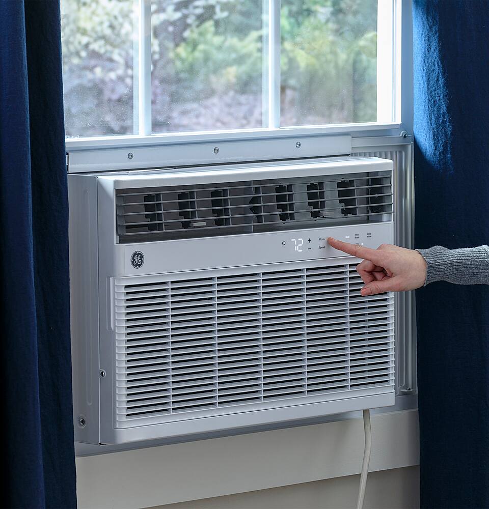 Best Buy: GE 550 Sq. Ft. 12,000 BTU Smart Window Air Conditioner and ...