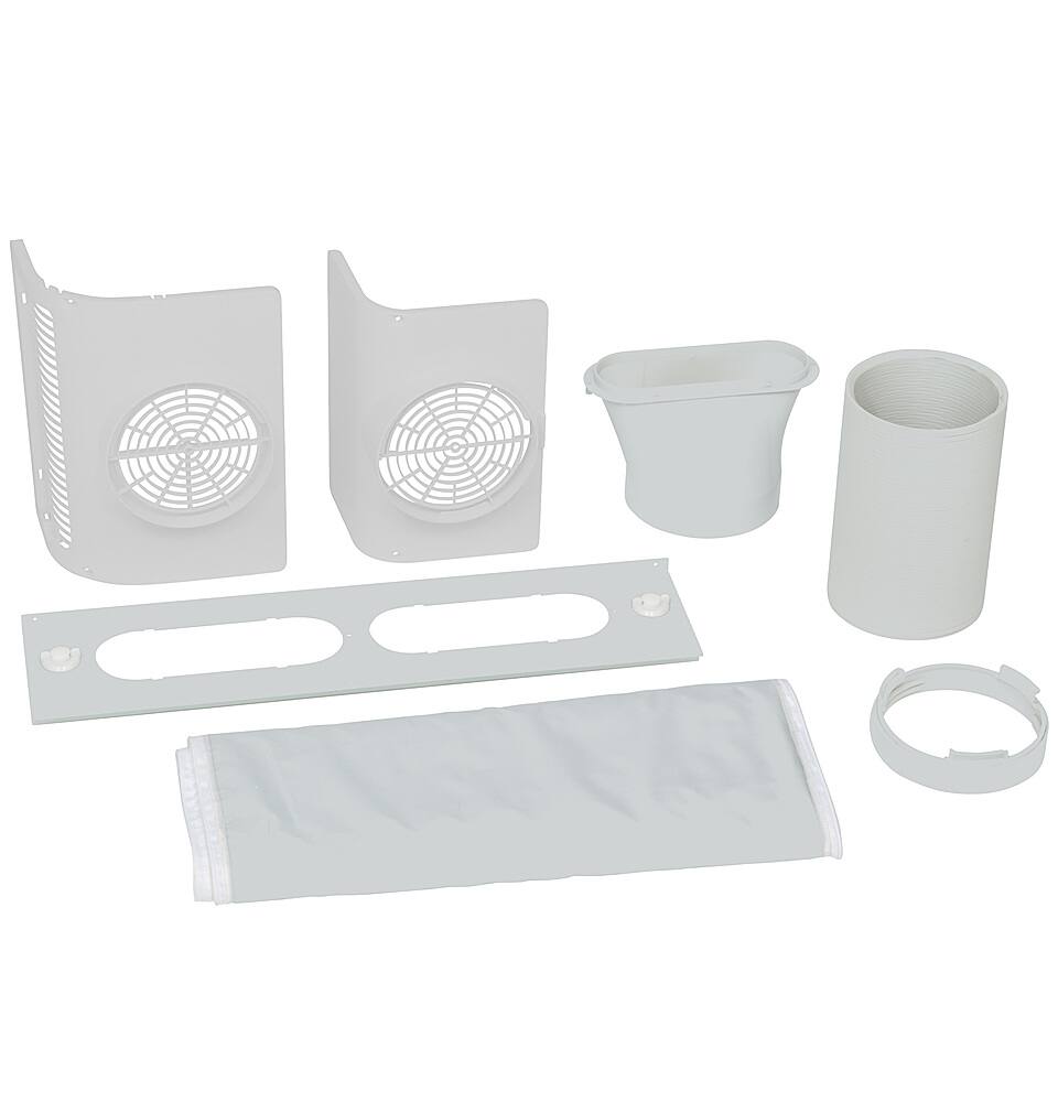 Front. GE - Dual Hose Conversion Kit for Select Portable Air Conditioners - White.