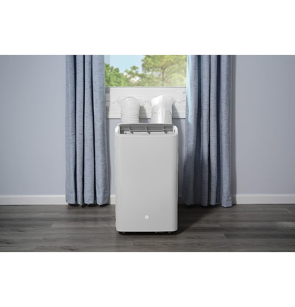 Alt View 1. GE - Dual Hose Conversion Kit for Select Portable Air Conditioners - White.