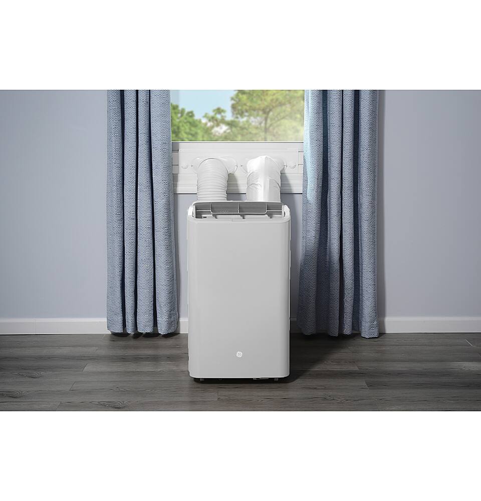 Alt View 1. GE - Dual Hose Conversion Kit for Select Portable Air Conditioners - White.